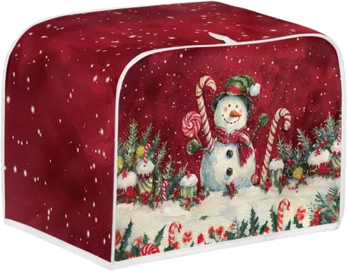 Miniatura 48 de Dolyues Beach Toaster Cover 2 Slice Universal Size Microwave Oven Dustproof Cover Women Gift Small Bread Cover with Portable Handle