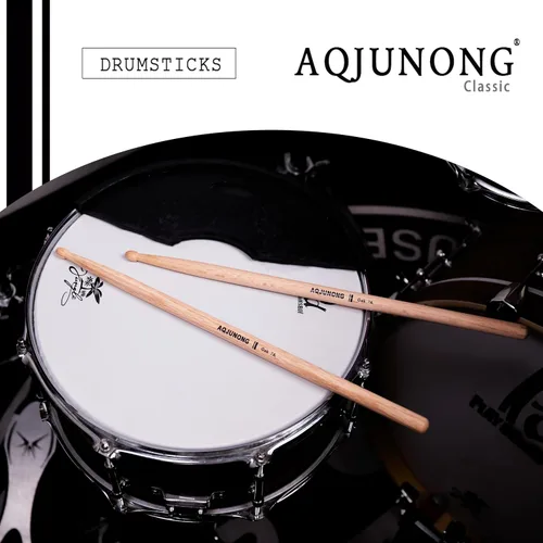 Miniatura 5 de Baquetas, baquetas 7A, 12 pares de baquetas clásicas de madera de roble para batería acústica y juego electrónico, accesorios profesionales