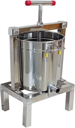 Miniatura 8 de Prensa de miel Extractor de cera Máquina de cera de acero inoxidable Prensa de miel Máquina de cera de abeja manual Prensa de miel de abeja grande