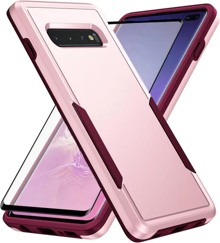 Miniatura 11 de Asuwish Funda para teléfono Samsung Galaxy S10 Plus con protector de pantalla y delgada híbrida de cuerpo completo, accesorios para celda protectora