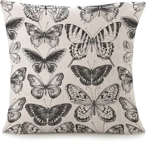 Miniatura 6 de Fundas de almohada para sofá, divertidas y lindas fundas de almohada de mapache o sofá, color marrón y blanco, gestos de roca, fundas de cojín