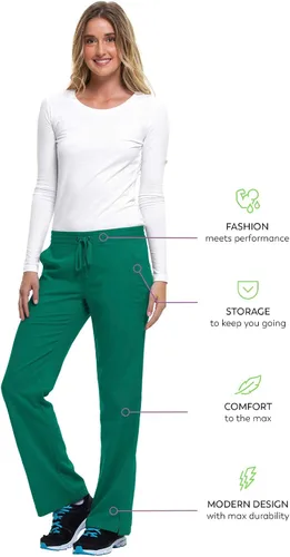 Miniatura 5 de Healing Hands Pantalón de hospital de etiqueta púrpura para mujeres modelo Taylor 9095 2 con cordón y 2 bolsillos