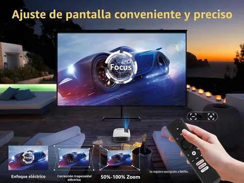 Miniatura 4 de GooDee Proyector Inteligente 4K con WiFi 5G y Bluetooth, Aplicaciones de Streaming Integradas, Dolby Audio Proyector de Películas al Aire Libre