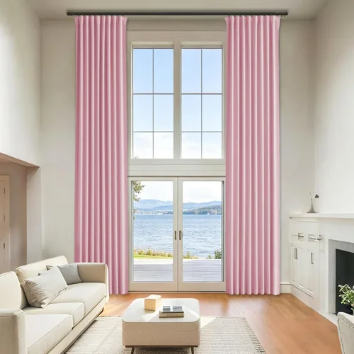 Miniatura 21 de Cortinas opacas de terciopelo beige para dormitorio de 52 x 72 pulgadas de largo, juego de 2 paneles - Cortinas con bloqueo de luz UV y reducción