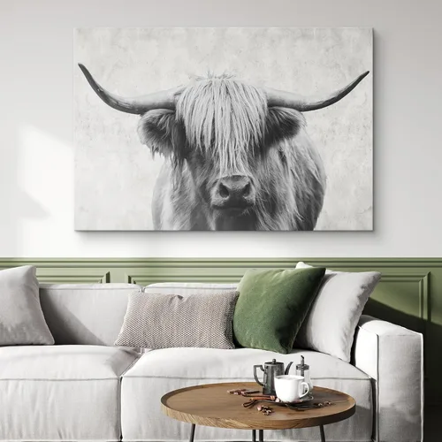 Miniatura 43 de Arte de pared de mapache para oficina en casa, lienzo de mapache blanco y negro, arte de pared para dormitorio, sala de estar, 12 x 18 pulgadas