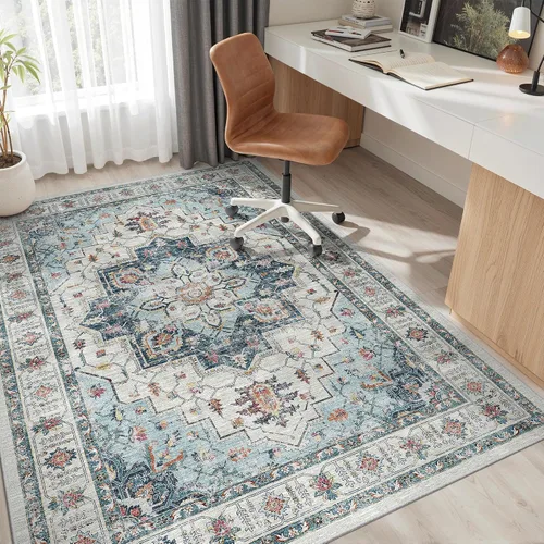 Miniatura 360 de Madane Tapete lavable de 2 x 10 pies para pasillo, cocina, recibidor, clásico, suave, antideslizante para interiores, casa de campo, baño, sala