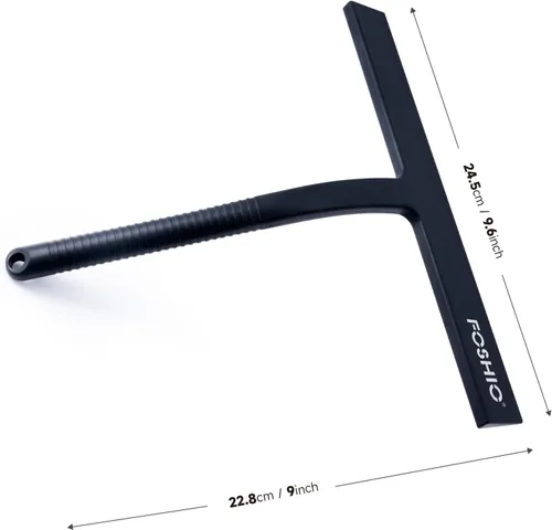 Miniatura 3 de FOSHIO Escobilla de ducha para puertas de vidrio con ventosa, escobilla de silicona para limpieza de ventanas, escobilla de goma pequeña para puerta