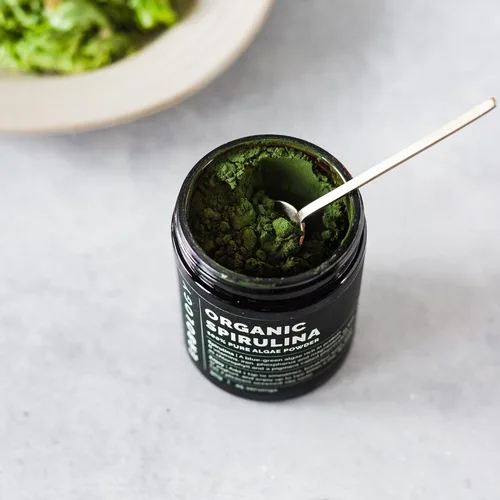 Miniatura 4 de Erbology Polvo de espirulina orgánica de 3.2 onzas, 45 porciones, de origen sostenible en Portugal, apoyo de energía e inmunidad, rico en clorofila