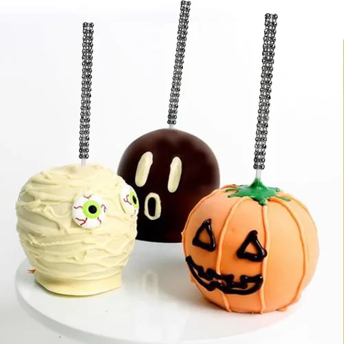 Miniatura 5 de 25 palitos de papel brillantes para tartas, palitos de piruleta con diamantes de imitación con brillantina, soporte para dulces para chocolate, Negro