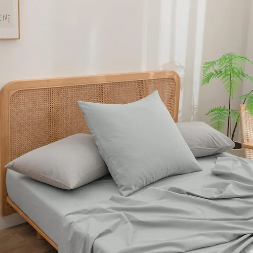 Miniatura 59 de BESTOUCH 100% Algodón Lavado Funda de Almohada para Cabello y Piel, Sensación de Lino, Suave, Cómoda, Transpirable, Juego de 2 Fundas de Almohada