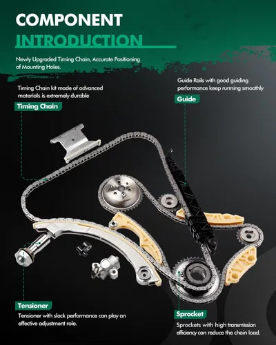 Miniatura 3 de SCITOO Kit de cadena de distribución del motor con bomba de agua - 94201S AW5092 apto para Buick Regal LaCrosse Verano Captiva Sport Equinox Malibu
