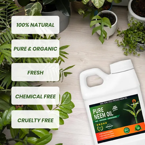 Miniatura 4 de Aceite de neem prensado en frío 100% puro – Extracto de aceite de neem natural multiusos (1 galón)