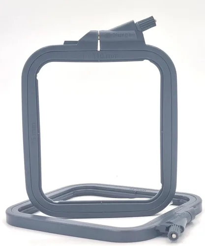 Miniatura 8 de Nurge 5 aros cuadrados grandes de plástico para bordar, aro de costura cruzada, aro de aguja perforadora, multicolor
