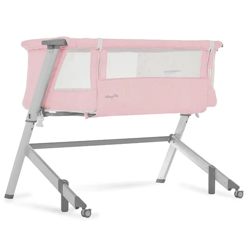 Miniatura 11 de Dream On Me Skylar Cuna y cama de noche en negro, cuna ligera y portátil para bebé, altura ajustable en cinco posiciones, fácil de plegar