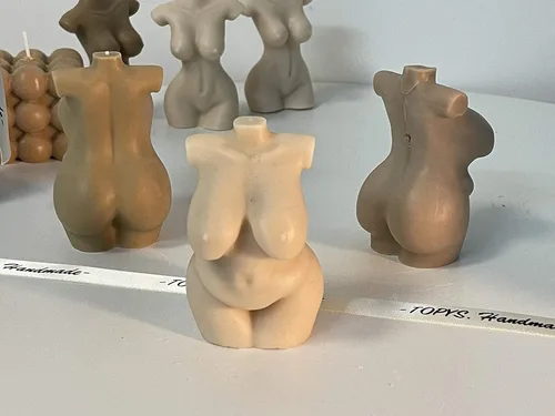 Miniatura 5 de Molde de Resina de Silicona del Cuerpo Humano para Velas, Chocolate, Jabón - Figura Curvilínea de Mujer Sexy Moldes 3D, Molde de Arcilla de Mujeres