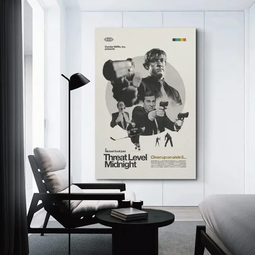 Miniatura 3 de Póster de película de medianoche de nivel de amenaza, póster artístico y arte de pared, póster moderno para decoración de dormitorio familiar, 08 x