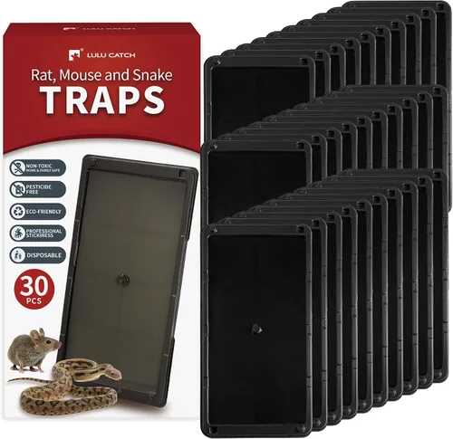 Miniatura 29 de LULUCATCH Trampas para ratones, paquete de 4, trampas de pegamento más grandes y pesadas para ratones, ratas y serpientes, trampas adhesivas