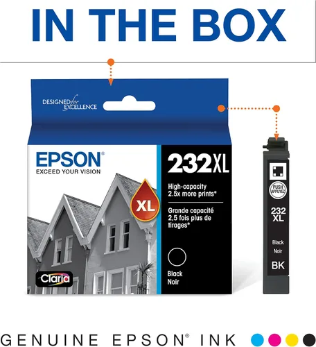Miniatura 6 de Epson Cartucho de tinta negra T232, alta capacidad y cartuchos de tinta combinados negros y colores T232, capacidad estándar