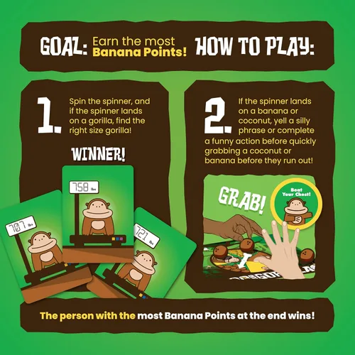 Miniatura 3 de Juego de Mesa 800 Pound Gorilla de Taco Cat Goat Cheese Pizza - Divertido Juego de Cartas Familiar para Niños y Adultos – Ideal para Noche