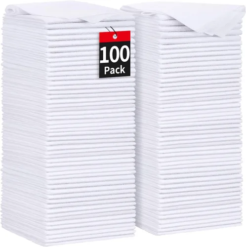Miniatura 35 de Toallas de microfibra para automóviles, paquete de 24 paños de limpieza de microfibra, toallas de limpieza de 11.5 x 11.5 pulgadas, absorbentes a