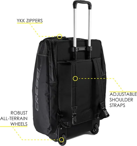 Miniatura 3 de Cressi Strong Capacity Roller Luggage Bag with Backpack Straps - Moby 5 designed in Italy