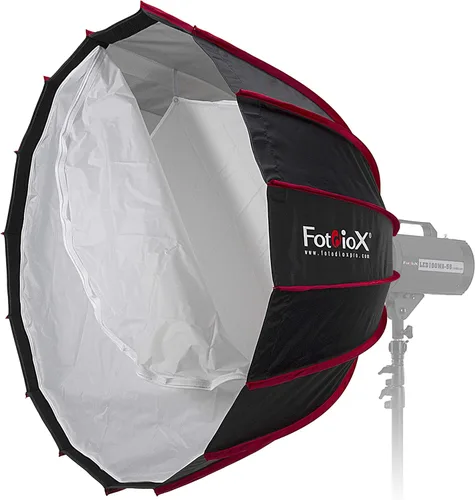Miniatura 3 de Fotodiox Caja de luz parabólica EZ-Pro DLX de 36 pulgadas con Elinchrome y Calumet Genesis compatible con Speedring - Caja de luz plegable rápida