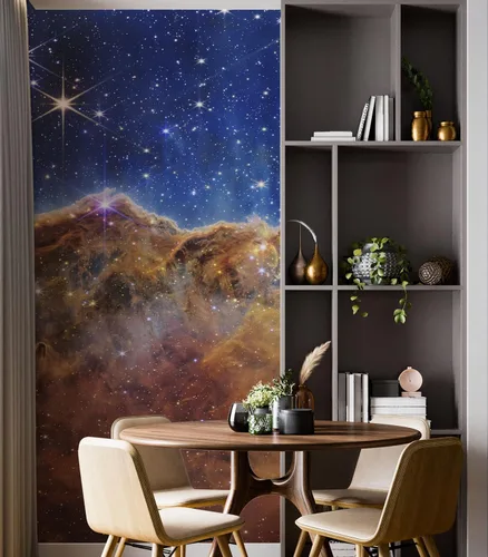 Miniatura 10 de Foto de la nebulosa de Carina de los acantilados cósmicos (imagen de NIRCam) NASA. mural de pared espacial Galaxy Nebula Papel tapiz para despegar