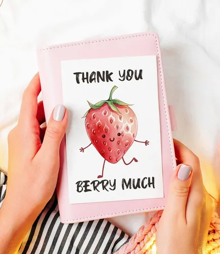 Miniatura 2 de 32 divertidas tarjetas de agradecimiento con sobres y calcomanías, divertidas tarjetas de felicitación de 4 x 6 pulgadas, juego surtido en caja a