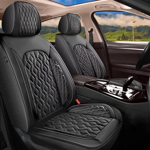 Miniatura 11 de DISUTOGO Fundas de asiento para Toyota 4Runner 2003-2024 2025: juego completo de fundas de asiento de automóvil impermeables de piel sintética