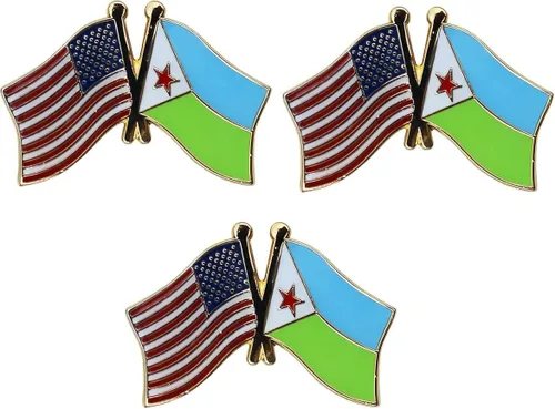 Miniatura 88 de 3 Pines de solapa con banderas de Estados Unidos y países internacionales, paquete de 3 pines dobles con diseño de banderas de Estados Unidos