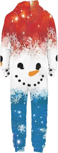 Miniatura 6 de AFPANQZ Enterizo unisex ajustado con capucha para el hogar, pijama con bolsillo frontal con capucha, talla S-4XL