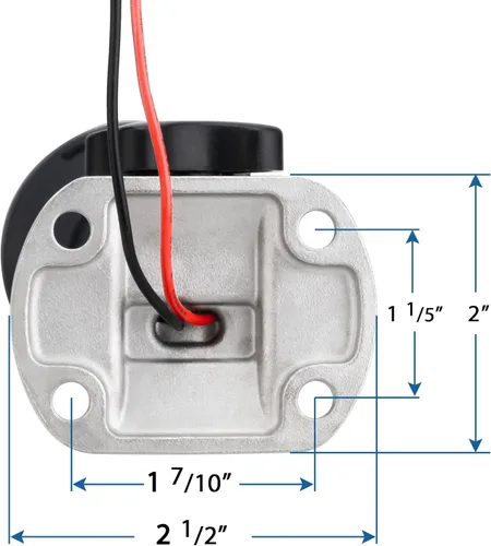 Miniatura 4 de MARINE SYSTEM Hecho 3-NM Luz LED plegable para popa de lancha redonda 360° para anclaje de lancha para pontón y lancha de pesca, 12-24V