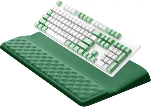 Miniatura 19 de Ospelelf Reposamuñecas para teclado, cómodo soporte ergonómico para teclado para oficina y hogar Rosa