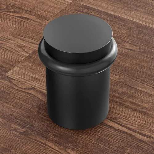 Miniatura 2 de NYCO - Tope de puerta cromado para puerta de piso, elegante acero sólido, moderno, resistente, tornillo de anclaje para montaje en el suelo, Acabado