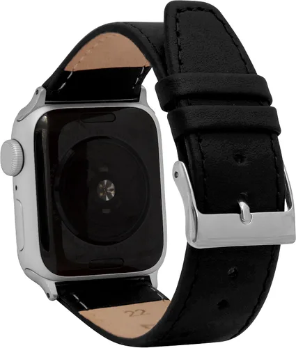 Miniatura 19 de Bandini Correas de cuero para mujer para Apple Watch de 1.496 pulgadas, 1.575 pulgadas, 1.614 pulgadas para mujer, correa delgada de cuero iWatch