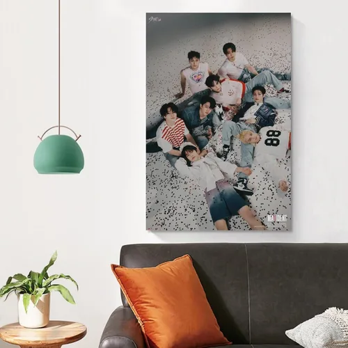 Miniatura 4 de K-pop Artist Poster Stray Kids Maxident Case 143 Ver. 3rd Teaser Prints Painting Nordic Decoration Living Room Home Decor 24x36inch(60x90cm)