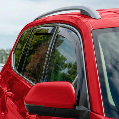 Miniatura 2 de Voron Glass Protectores de lluvia extra duraderos en canal para Volkswagen Atlas 2018-2026, deflectores de ventana, viseras de ventana