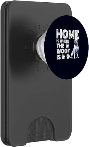 Miniatura 7 de Home is Where The Woof Is Dogo Argentino Dog Funny Dogs Fans PopSockets Standard PopGrip