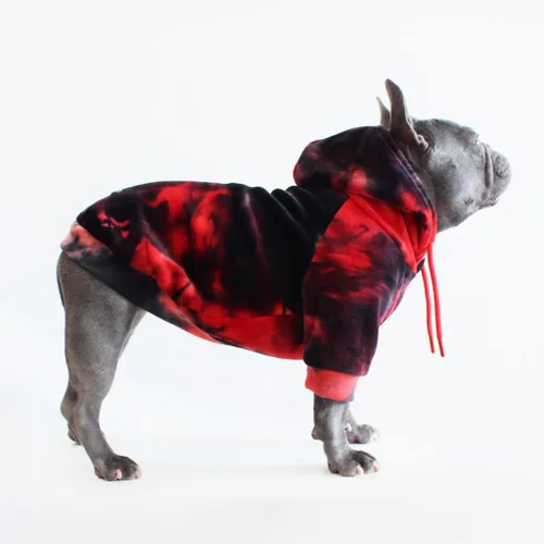Miniatura 34 de Spark Paws Sudadera con capucha para perro, suéter de primera calidad para perros pequeños, medianos y grandes Trajes cálidos para bulldogs