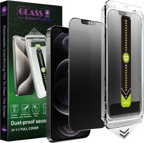Miniatura 16 de Paquete de 2 protectores de pantalla antiespía de privacidad mate para iPhone X/XS/11 Pro (5.8 pulgadas), vidrio templado 9H, antirreflejos
