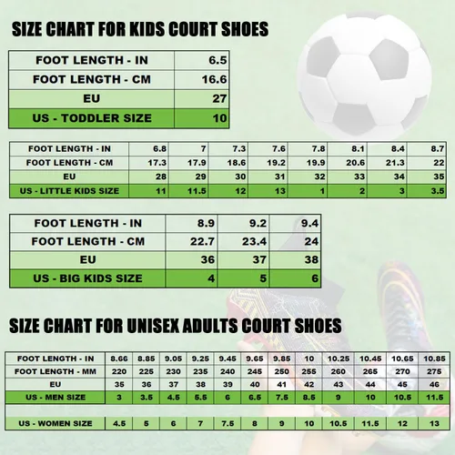 Miniatura 7 de Niber Zapatos deportivos de fútbol para niños y hombres, tenis de fútbol para equipo de fútbol, ligeros, para correr, al aire libre, cómodos