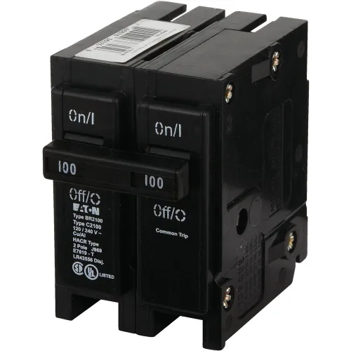 Miniatura 3 de Eaton Corporation Br2100 Disyuntor de Circuito Intercambiable de Doble Polo, 120/240V, 100 Amperios