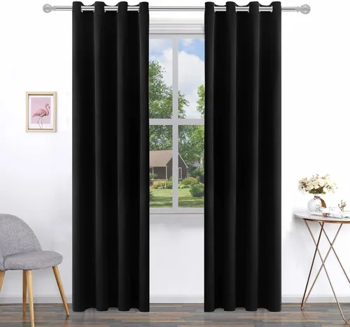 Miniatura 45 de Pickluc Cortinas Opacas Azul Marino para Sala de Estar, Cortinas Bloqueadoras de Luz con Ojales, Aislamiento Térmico, Reducción de Ruido, 52 Azul