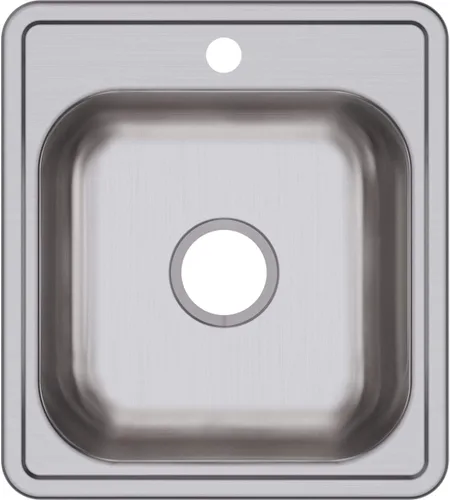 Miniatura 18 de Elkay D12522 Dayton Fregadero de Cocina de Acero Inoxidable de 25" de Empotrar de Una Sola Cubeta - 1 Orificio para Grifo