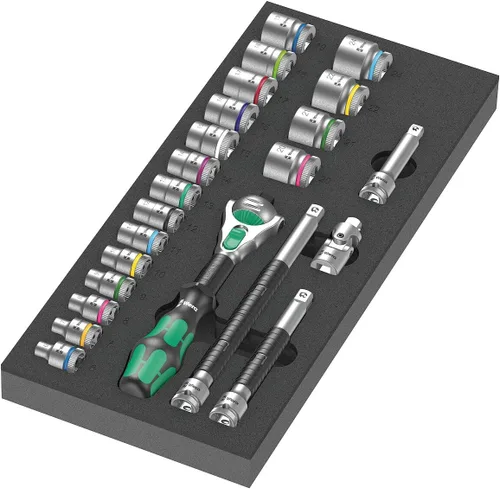 Miniatura 20 de Wera 05150140001 9740 Inserto de espuma L-Key Set 1, 20 piezas Multicolor