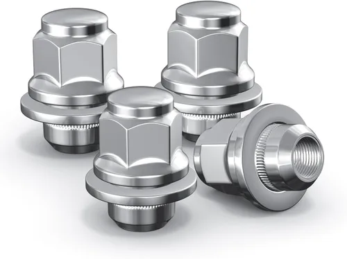 Miniatura 16 de MIKKUPPA 20 piezas de tuercas de llanta M12 x 1.25 – 37 mm 13/16 Hex OEM estilo mag con arandela de fábrica, tuercas negras de reemplazo para rueda