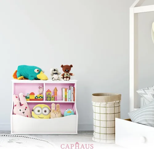 Miniatura 8 de CAPHAUS Organizador de almacenamiento de juguetes para niños, cubículo de almacenamiento abierto, gabinete multifuncional de almacenamiento de B.