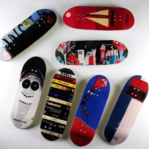 Miniatura 7 de NOAHWOOD 8.0 Diapasones Mini Skateboarding (NW8.0 360 Flip Deck) + (actualización NW Prince de 1.43 pulgadas) +