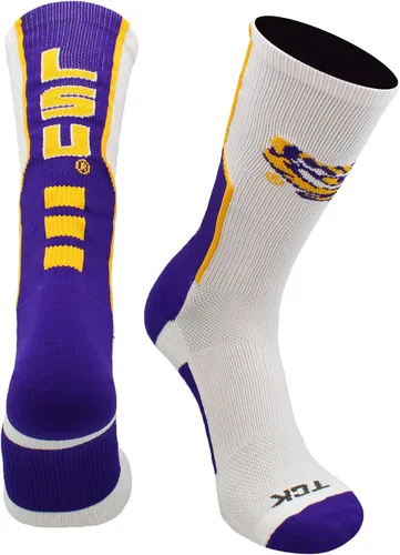 Miniatura 9 de TCK NCAA Perimeter Crew Socks, calcetines deportivos de equipo de rendimiento atlético para hombres y mujeres, absorben la humedad, con licencia