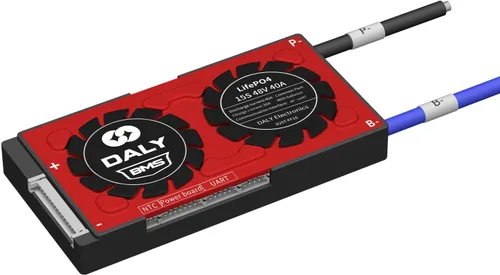 Miniatura 18 de DALY BMS Smart BMS 48V LiFePO4 30A 15S Batería de litio PCB placa de protección con cables de equilibrio para 18650 LiFePO4 3.2V batería de celdas